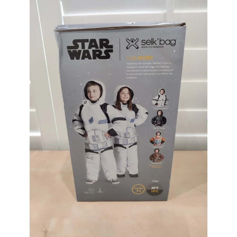 Selk'bag - Star Wars Kids‎ Stormtrooper Sleeping Bag Size L Box & Bag HTF NEW